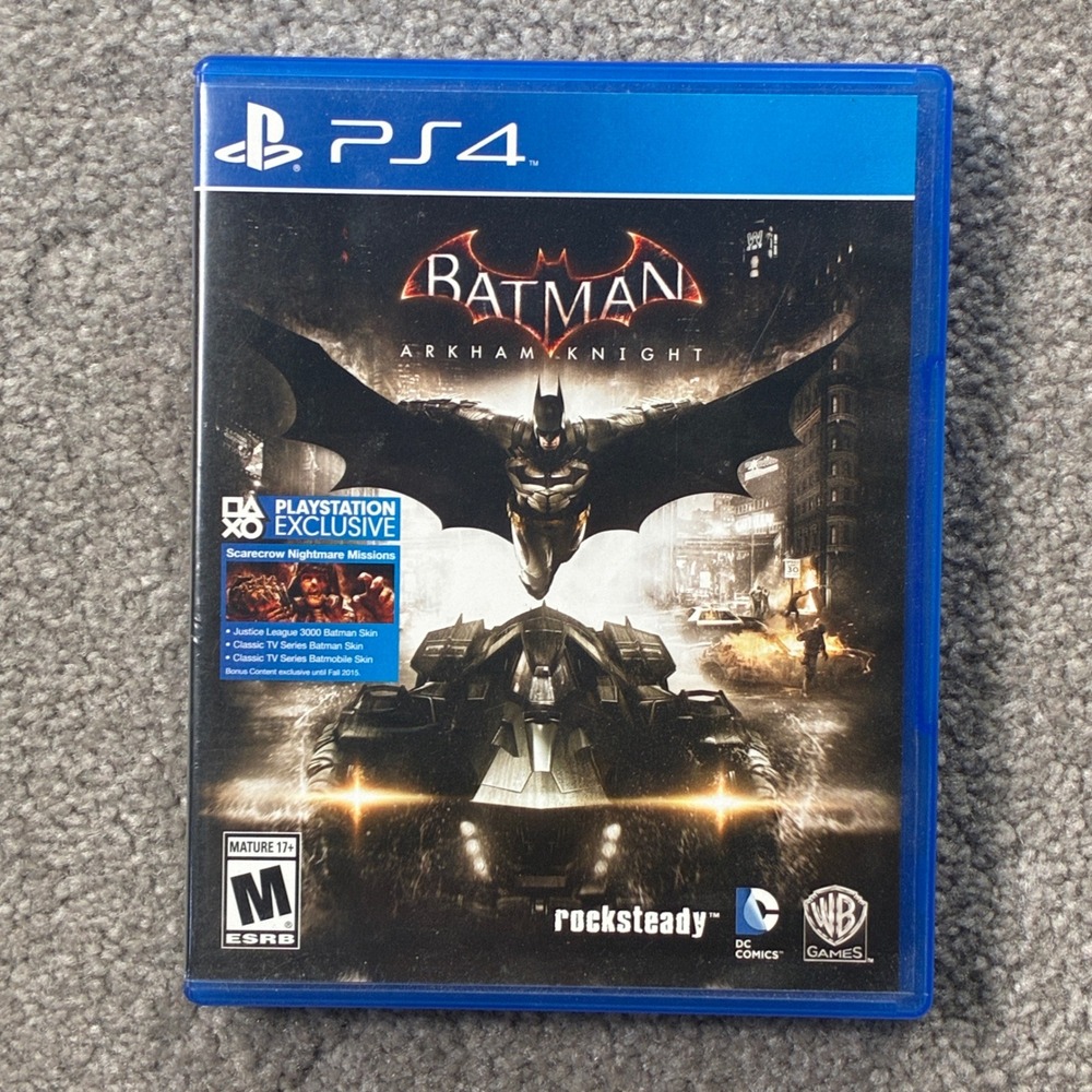 Warner Bros Batman Arkham Knight PS4 PlayStation 4 Blue Action Adventure Game